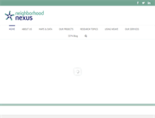 Tablet Screenshot of neighborhoodnexus.org